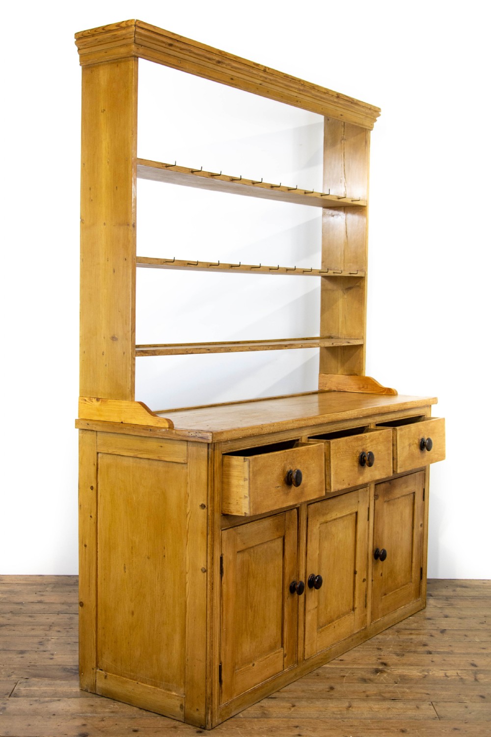 Antique Victorian Pine Dresser and Rack View IX