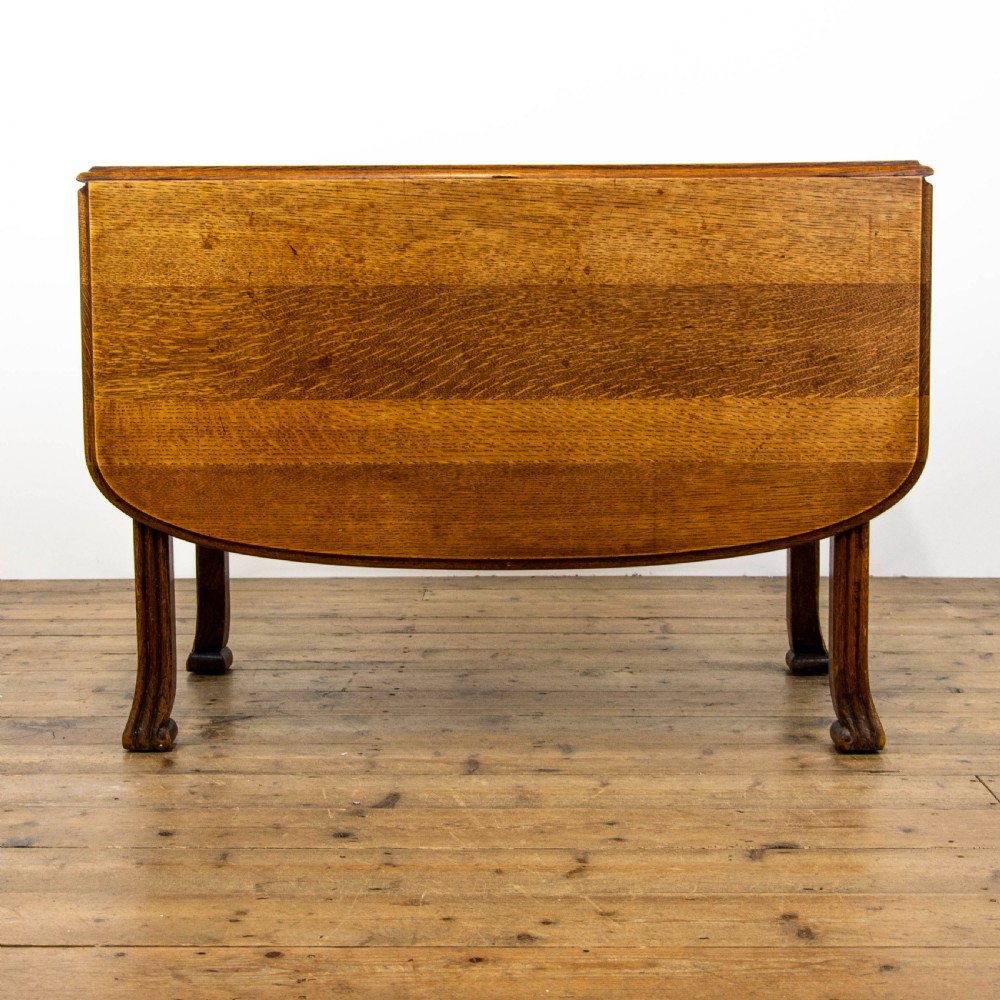 Antique Oak Drop Leaf Dining Table