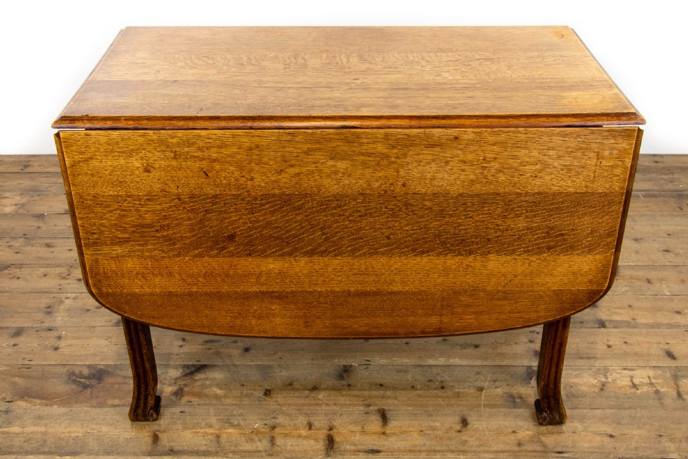 Antique Oak Drop Leaf Dining Table View II