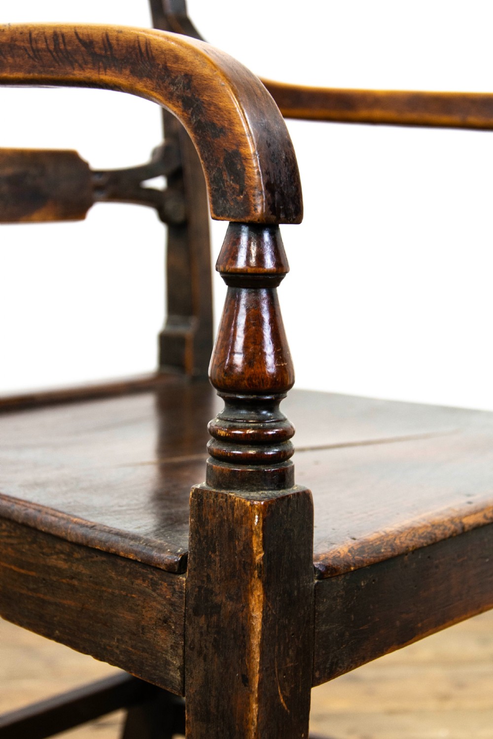 Set of Six Regency Oak Armchairs View VI