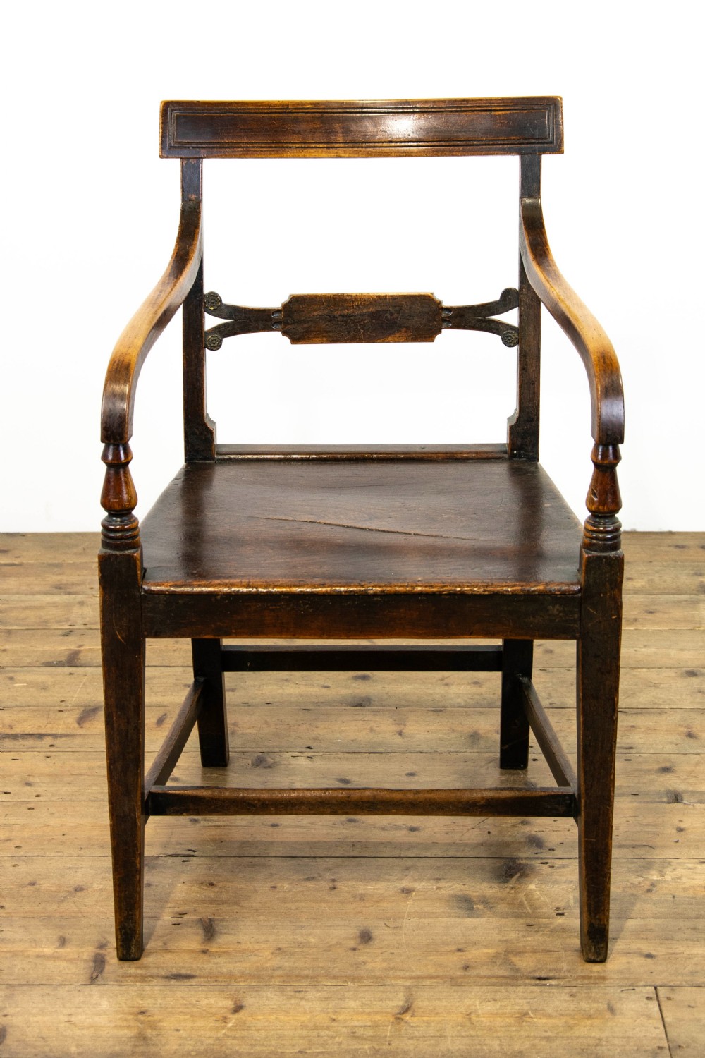 Set of Six Regency Oak Armchairs View VIII