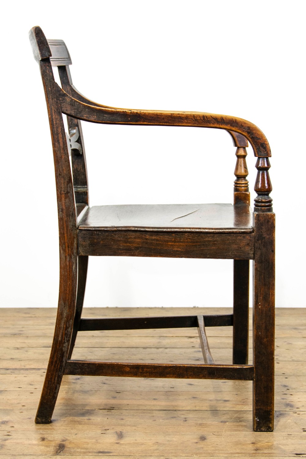 Set of Six Regency Oak Armchairs View X