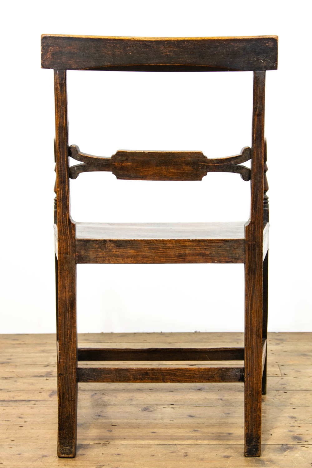 Set of Six Regency Oak Armchairs View XI