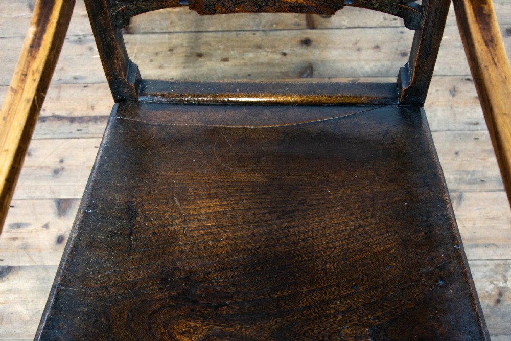 Set of Six Regency Oak Armchairs View XIV