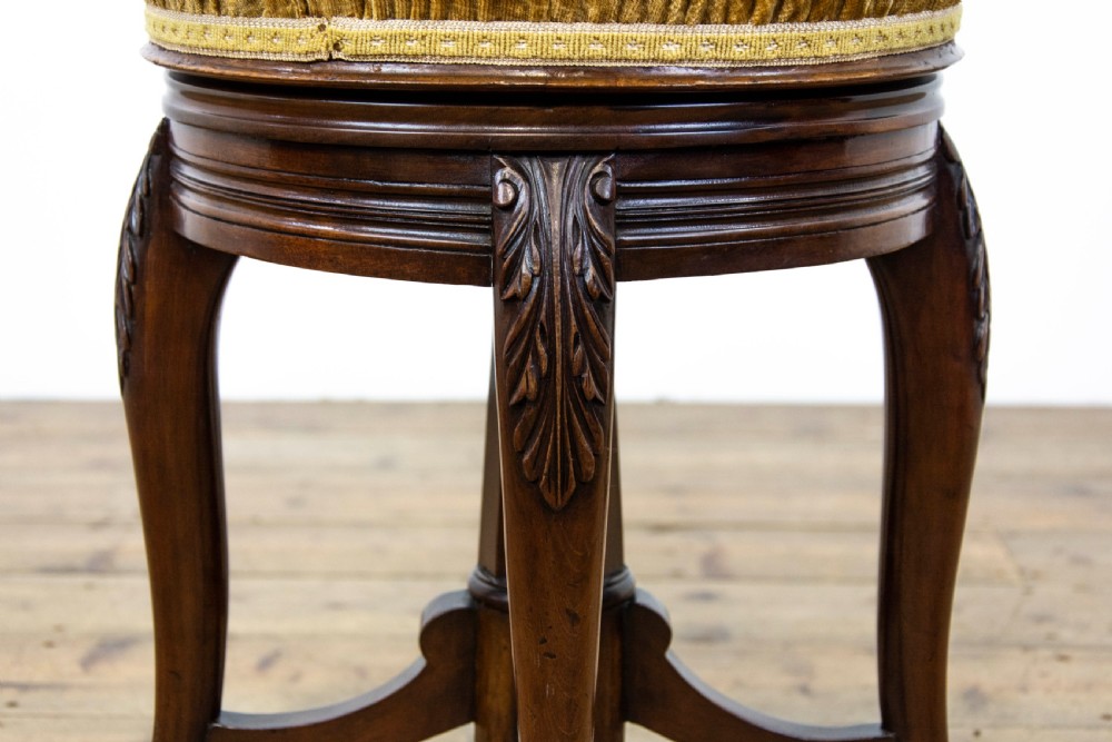 Victorian Mahogany Piano Stool by Shoolbred View IV