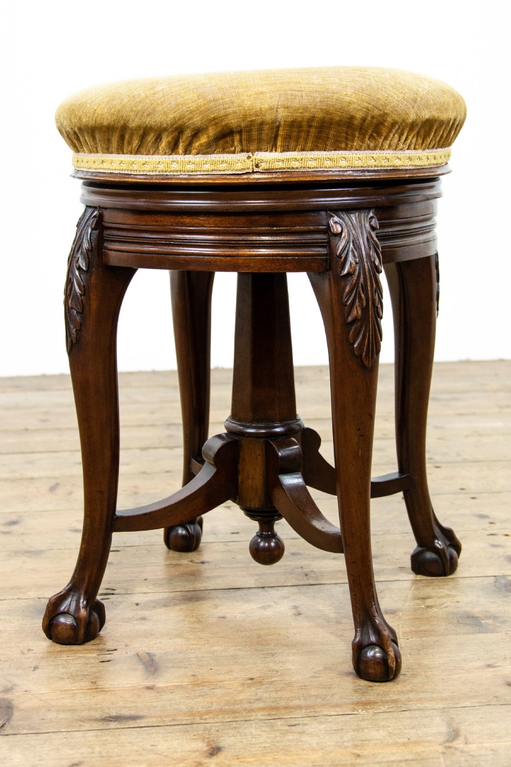 Victorian Mahogany Piano Stool by Shoolbred View V