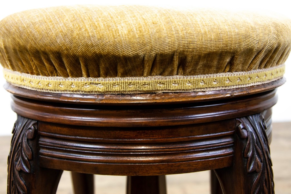 Victorian Mahogany Piano Stool by Shoolbred View VIII