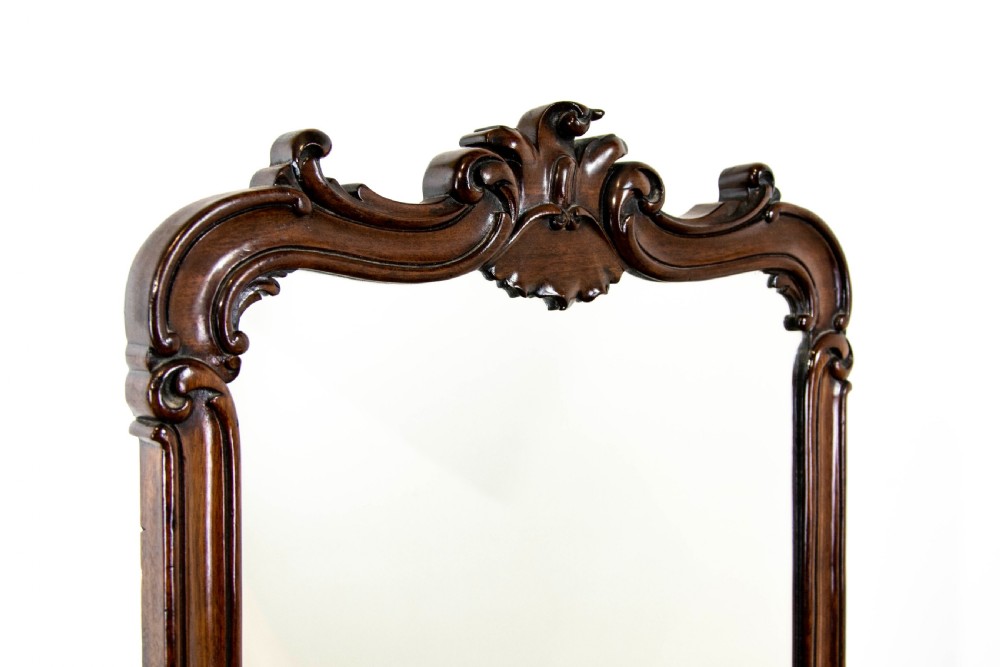 Antique Victorian Mahogany Vanity Mirror View III
