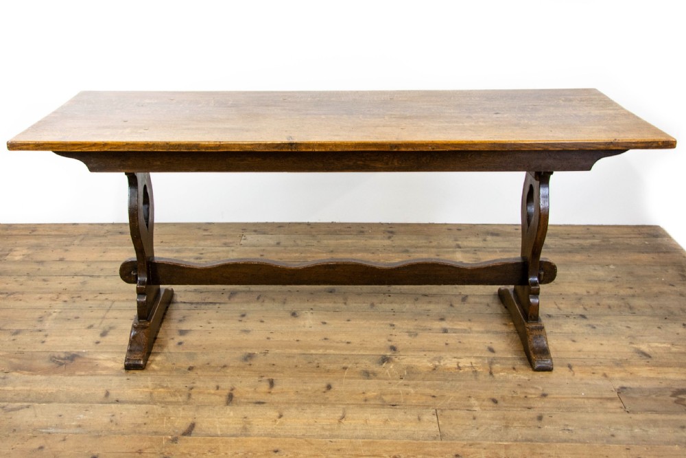 Antique Oak Refectory Table View IV