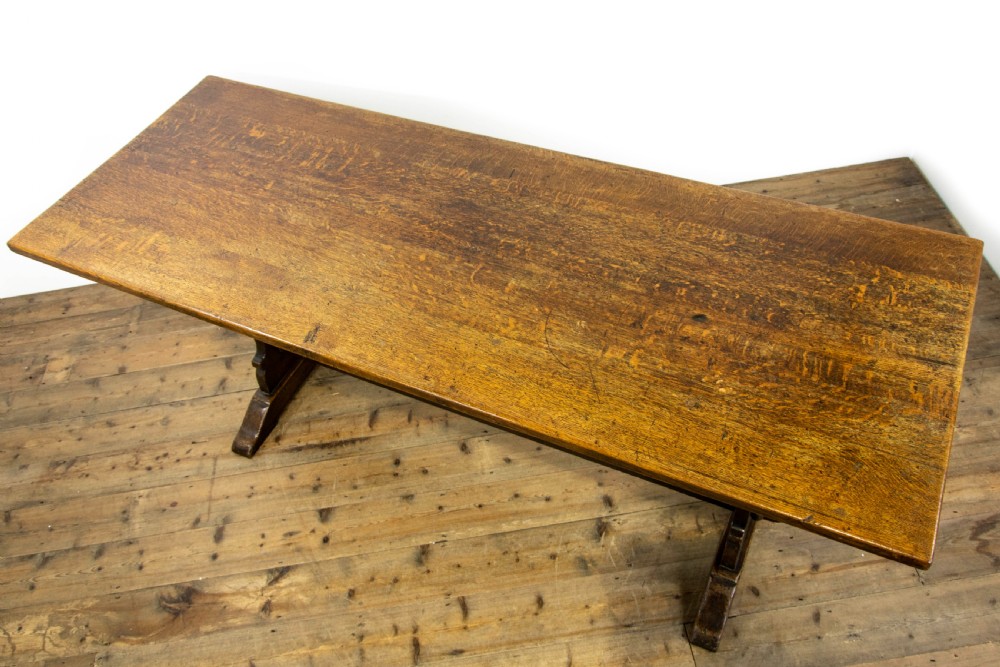 Antique Oak Refectory Table View V