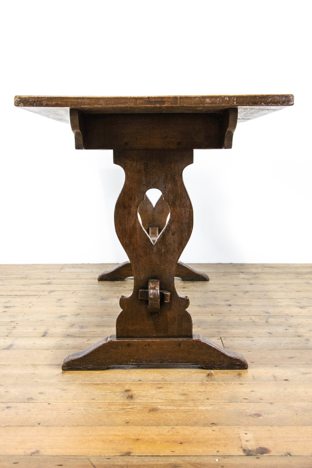 Antique Oak Refectory Table View IX