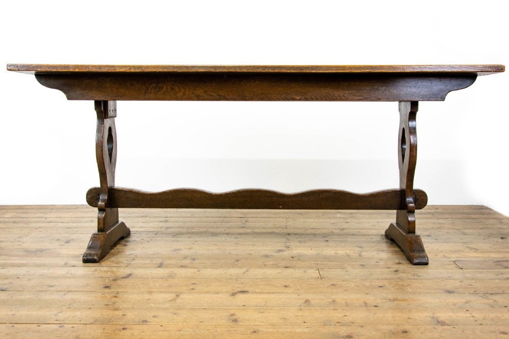 Antique Oak Refectory Table View X