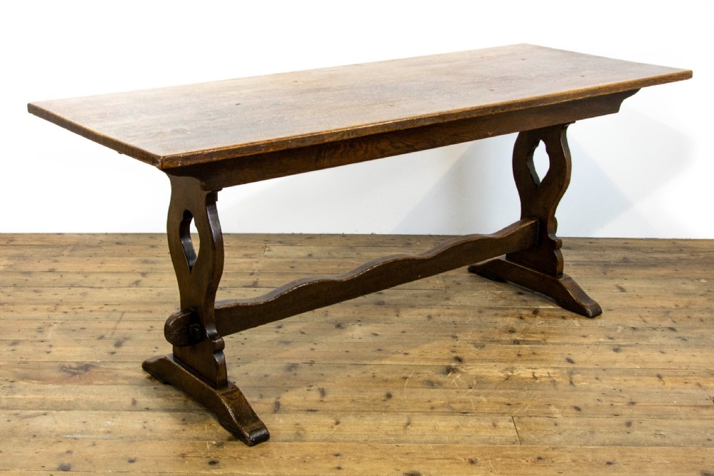 Antique Oak Refectory Table View XI