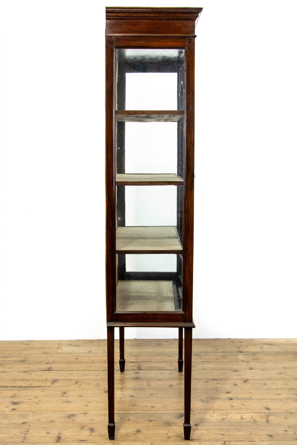 Edwardian Mahogany Inlaid Glass Display Cabinet View VI