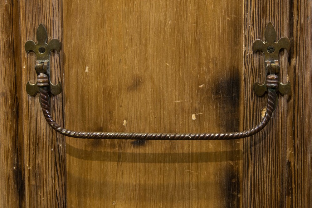 Rustic Antique Pine Pew View VII
