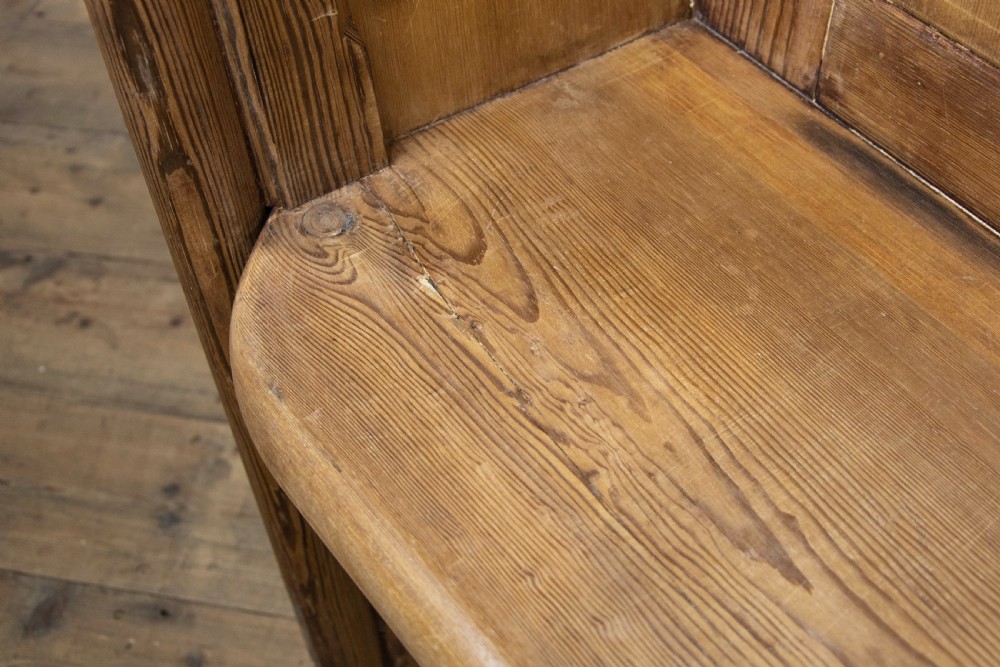 Rustic Antique Pine Pew View X