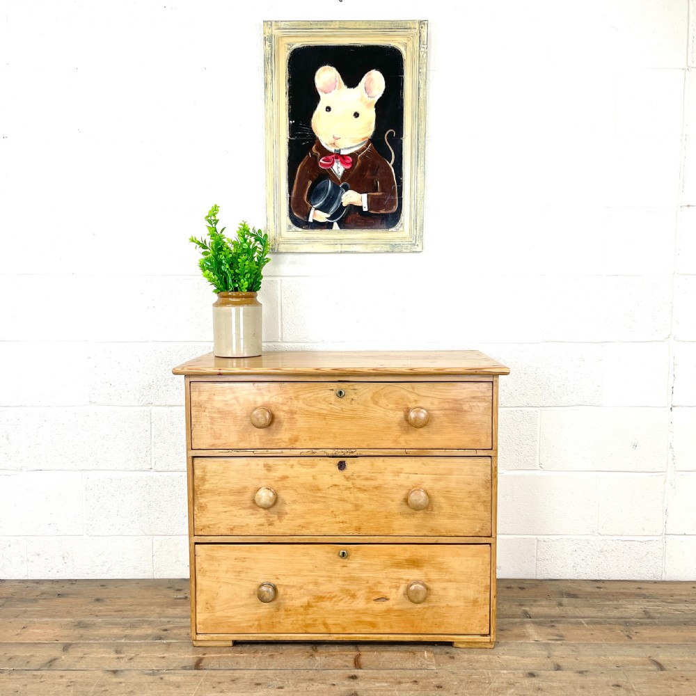 Antique Pine Chest of Drawers View IV