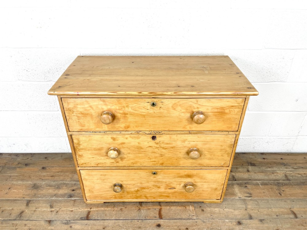 Antique Pine Chest of Drawers View II