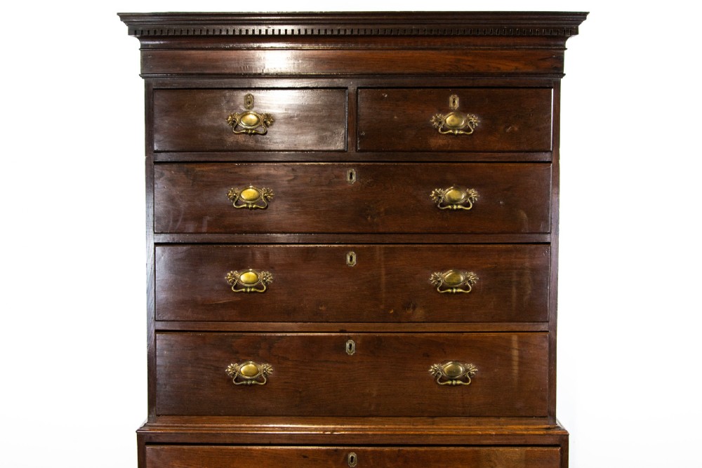 Antique Welsh Oak Chest on Chest  View III