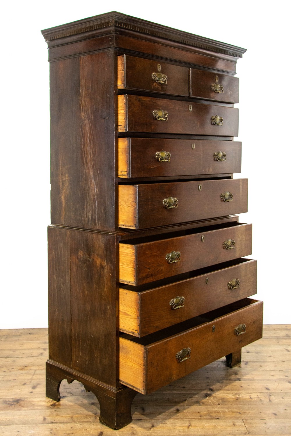 Antique Welsh Oak Chest on Chest  View VIII