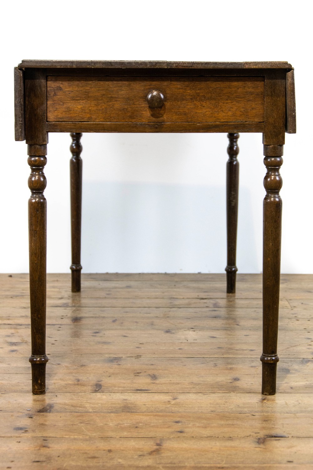 Antique Oak Pembroke Side Table View IX