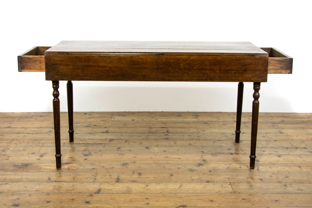 Antique Oak Pembroke Side Table View XII
