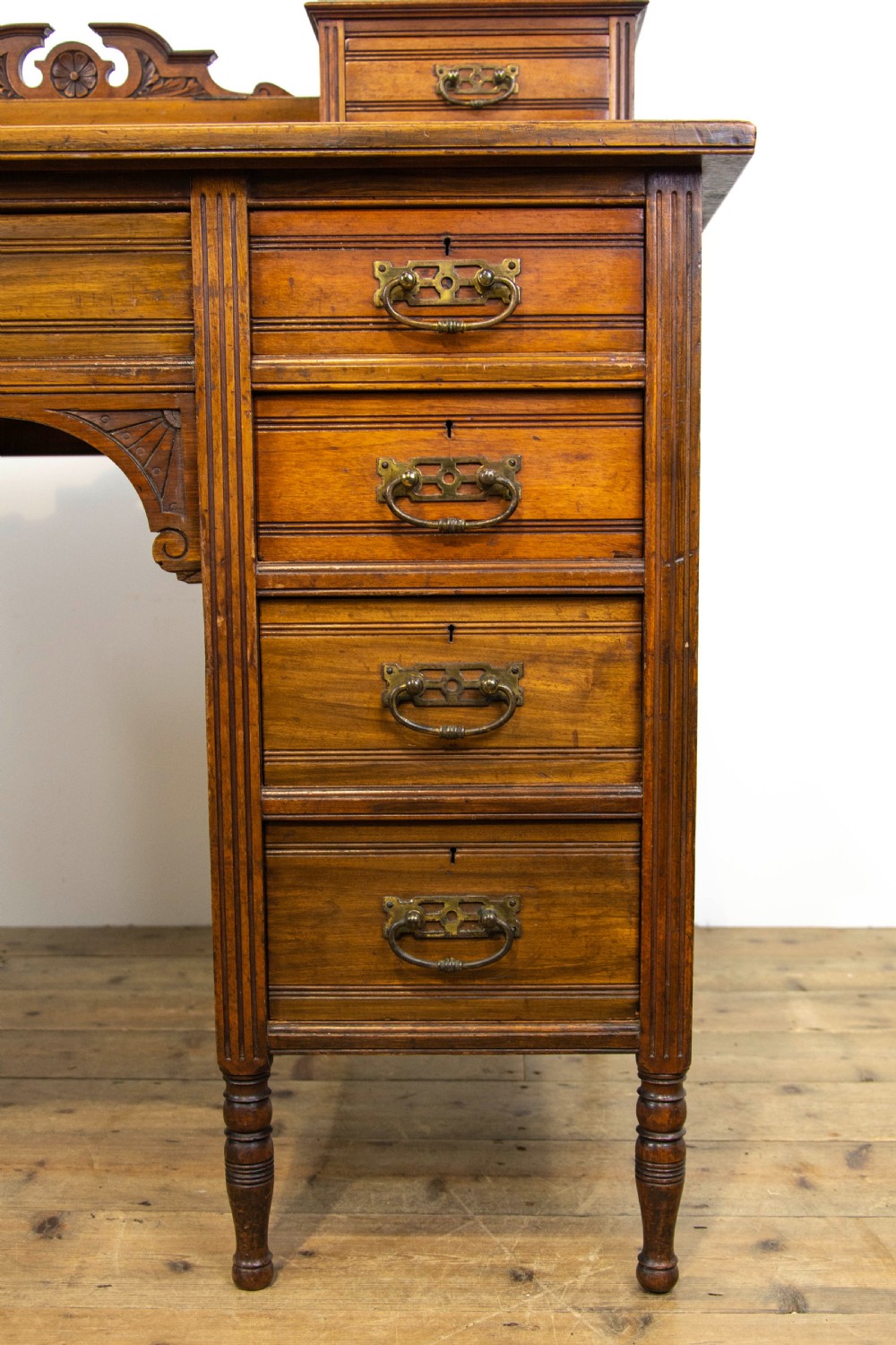 Victorian Walnut Writing Desk by Jas Shoolbred & Co. View IV