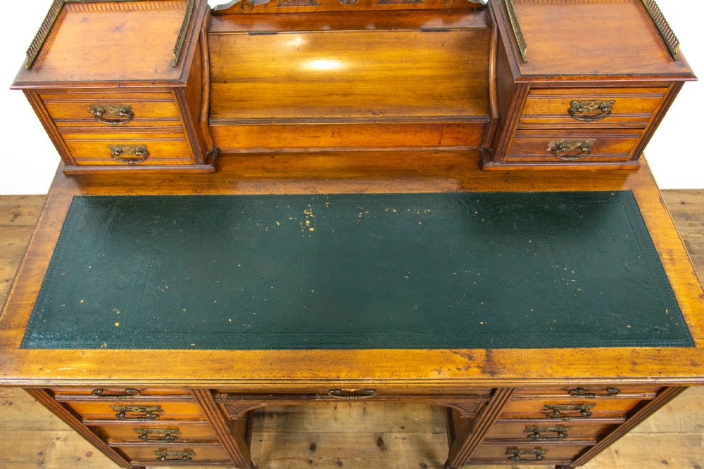 Victorian Walnut Writing Desk by Jas Shoolbred & Co. View V