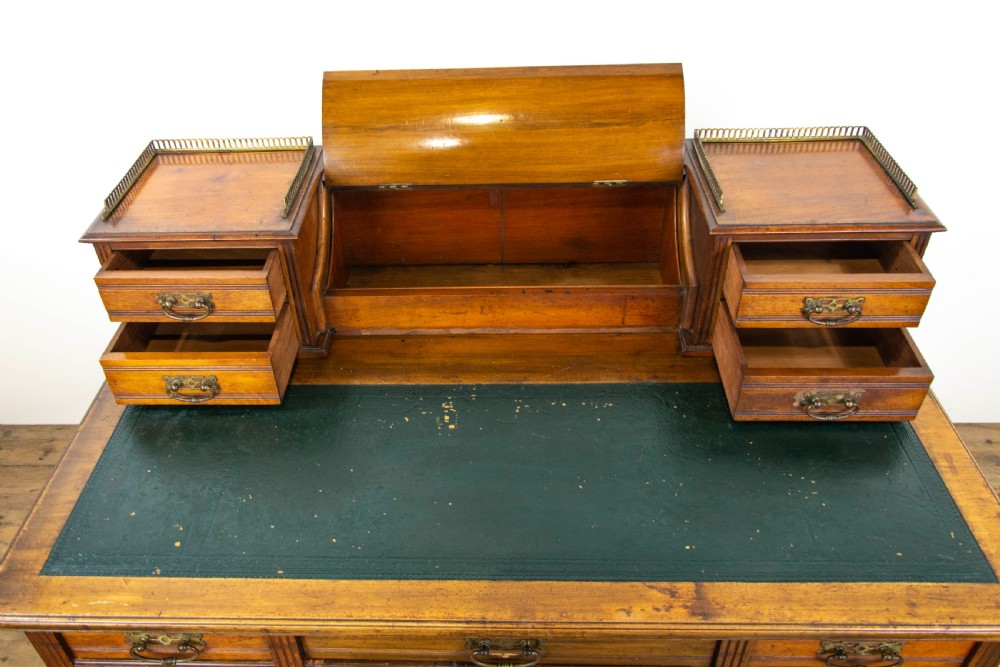 Victorian Walnut Writing Desk by Jas Shoolbred & Co. View VI