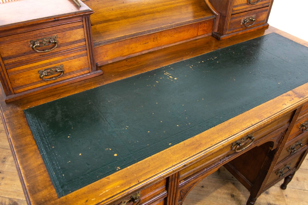 Victorian Walnut Writing Desk by Jas Shoolbred & Co. View IX