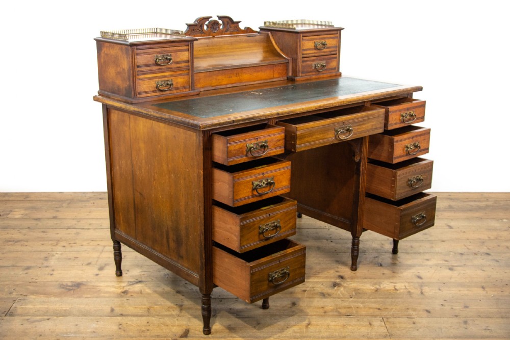 Victorian Walnut Writing Desk by Jas Shoolbred & Co. View XI