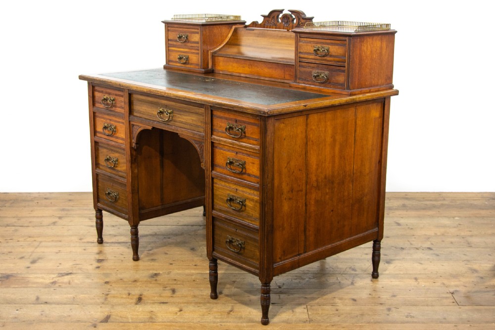 Victorian Walnut Writing Desk by Jas Shoolbred & Co. View XIV