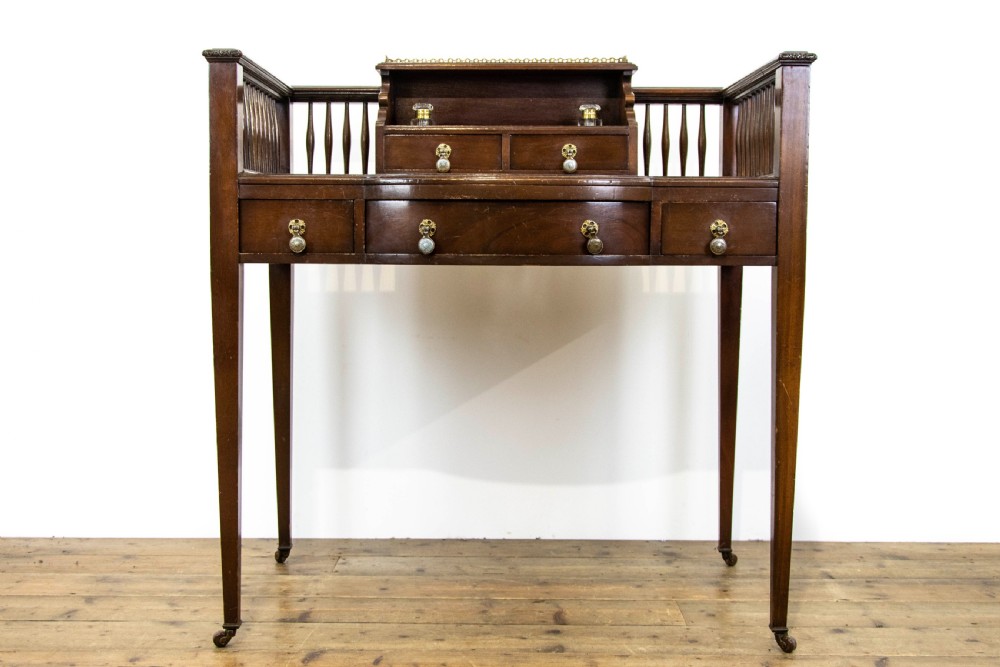 Antique Edwardian Mahogany Writing Desk  View II