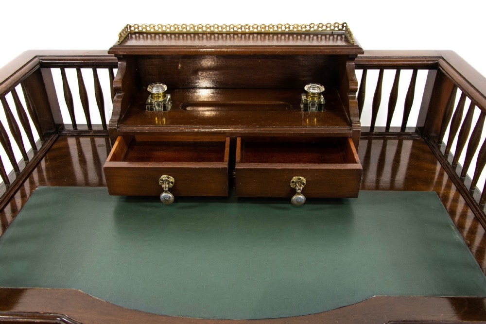 Antique Edwardian Mahogany Writing Desk  View VI
