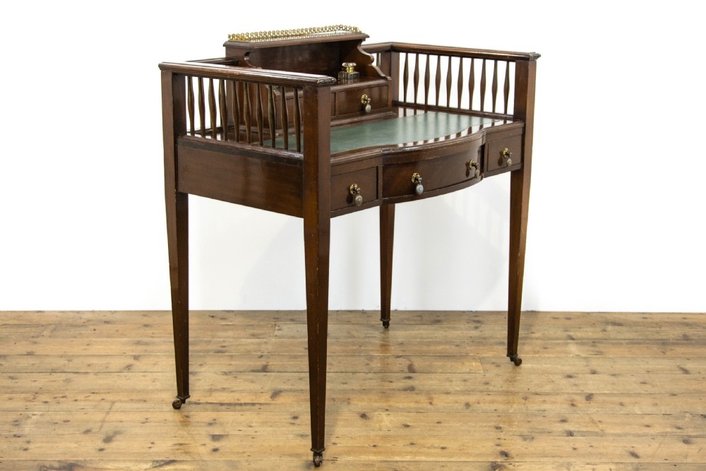 Antique Edwardian Mahogany Writing Desk  View VII