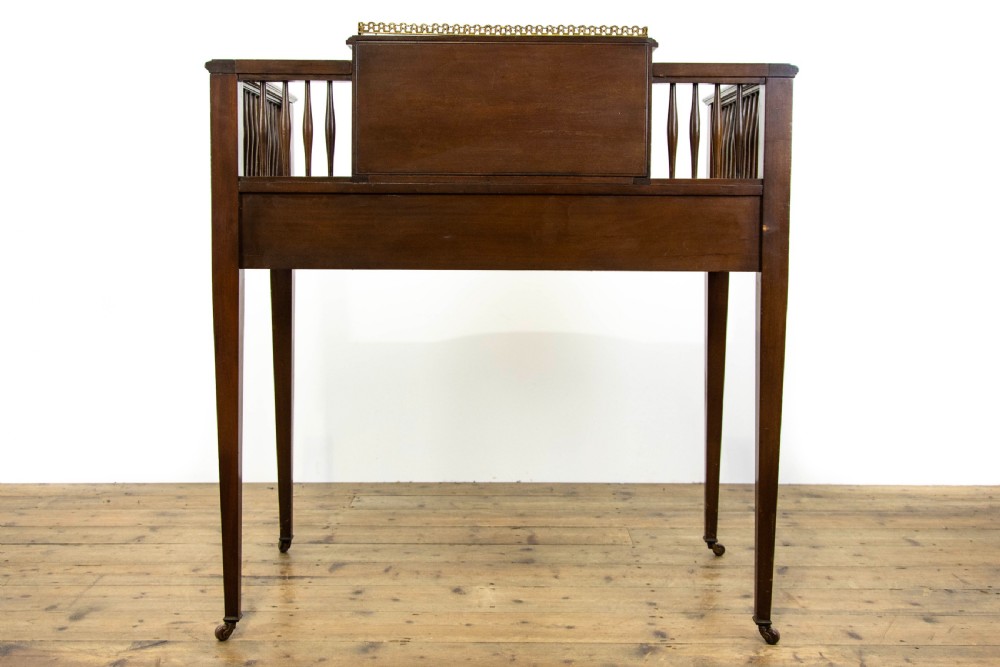 Antique Edwardian Mahogany Writing Desk  View X