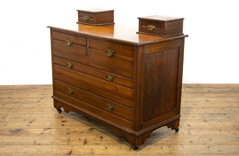 Antique Walnut Dressing Chest of Drawers View IX