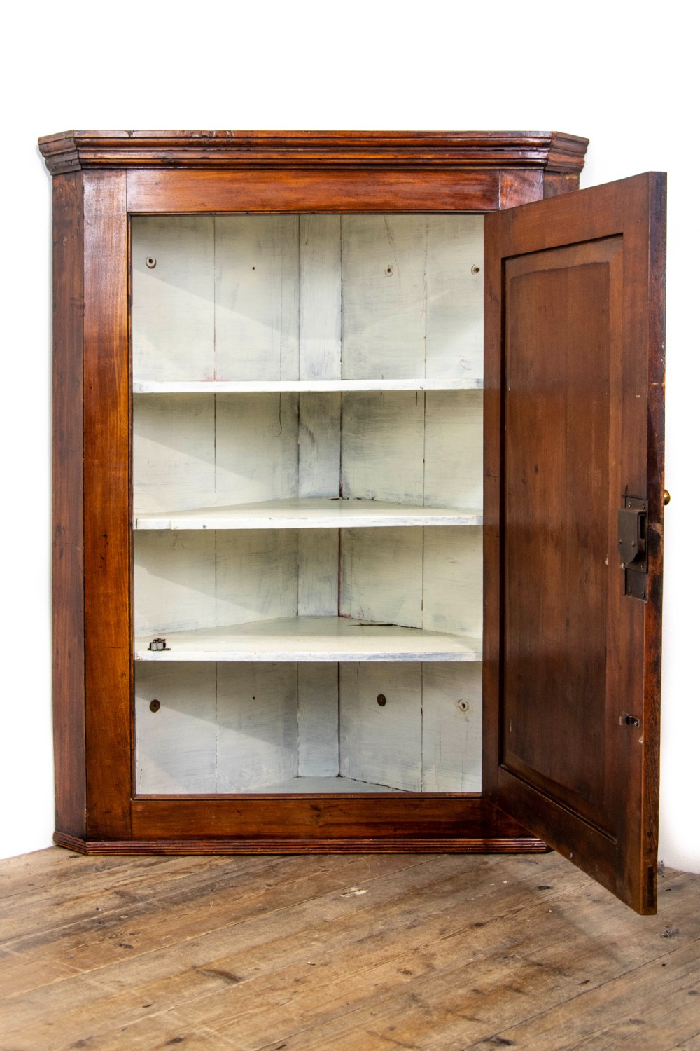 Antique Fruitwood Hanging Corner Cupboard View IV