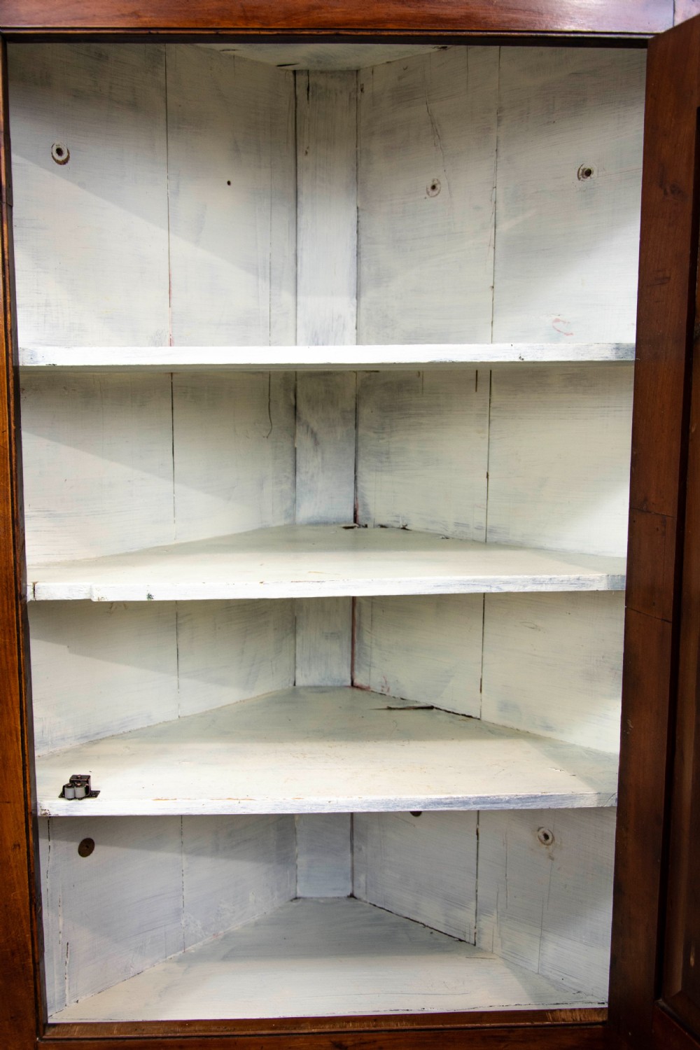 Antique Fruitwood Hanging Corner Cupboard View V
