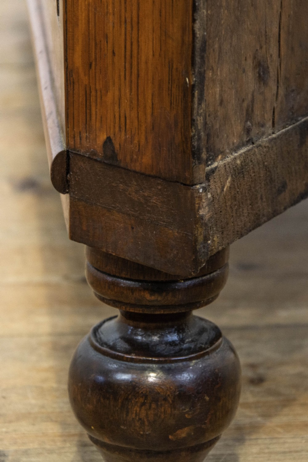 Antique Oak Glazed Corner Cupboard View XIII