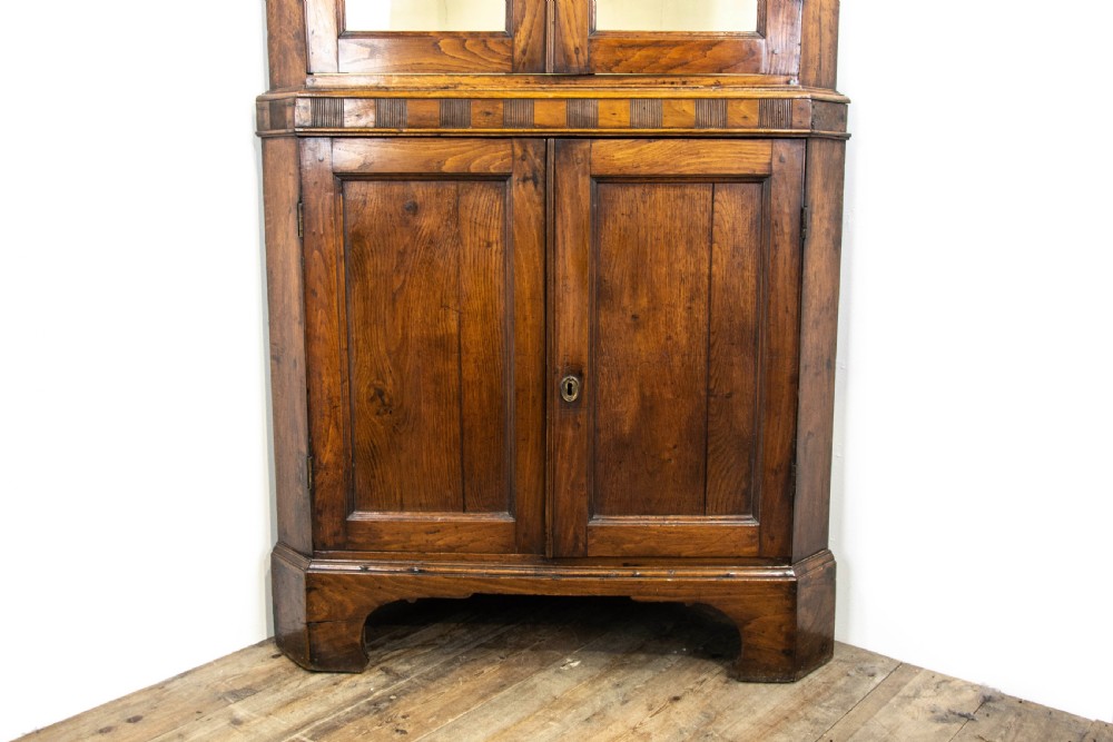 Antique Carmarthenshire Oak Corner Cupboard View II