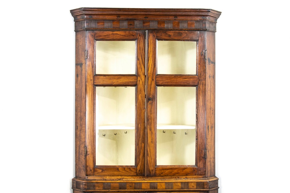 Antique Carmarthenshire Oak Corner Cupboard View III