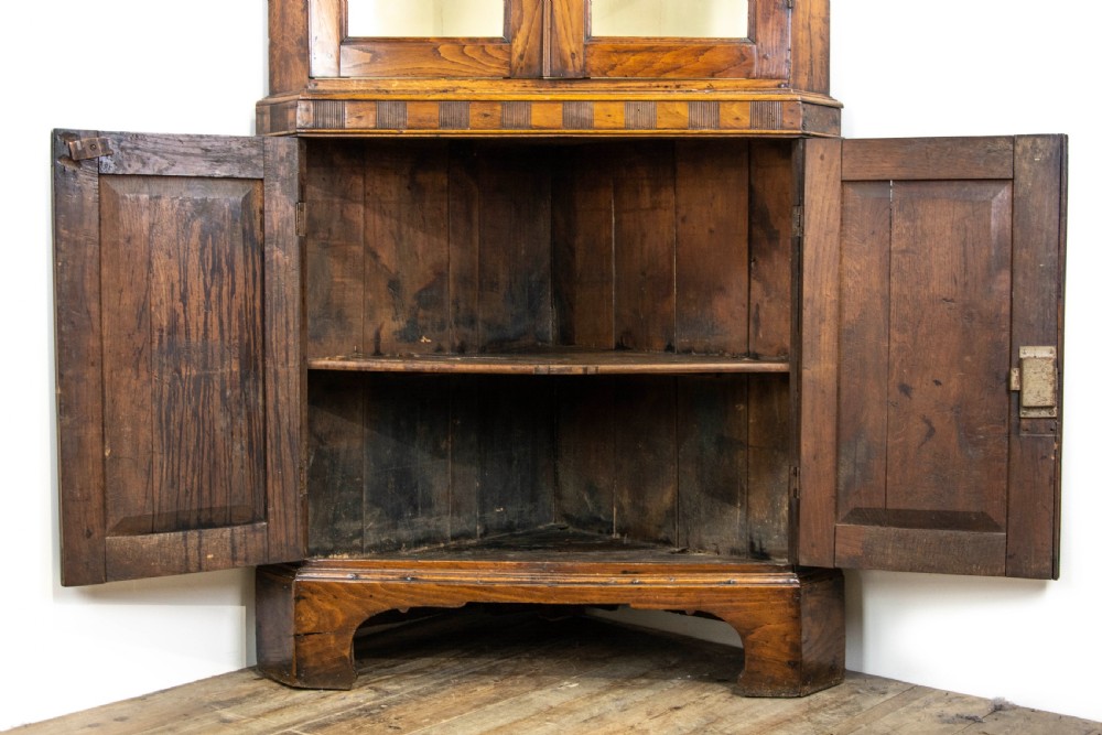 Antique Carmarthenshire Oak Corner Cupboard View IV