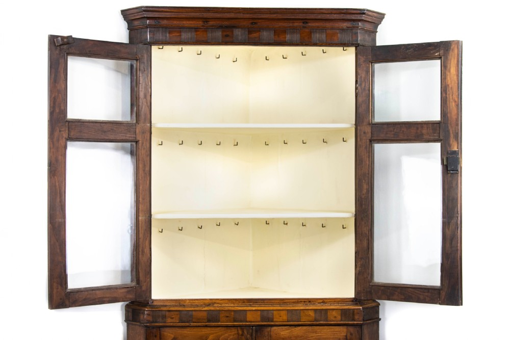 Antique Carmarthenshire Oak Corner Cupboard View VI