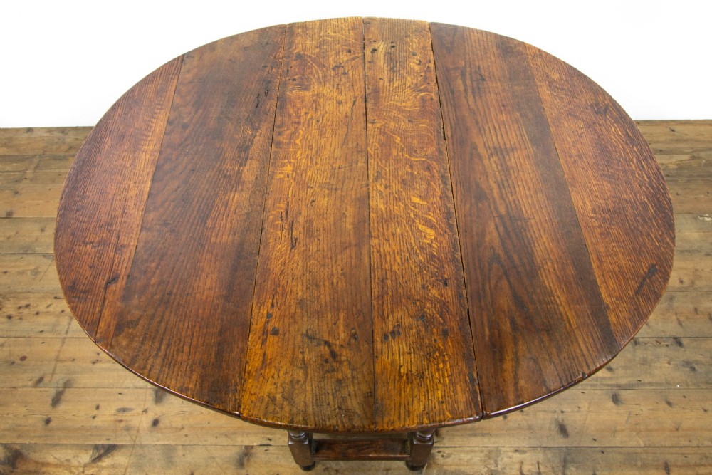 Antique Oak Gateleg Table View IX