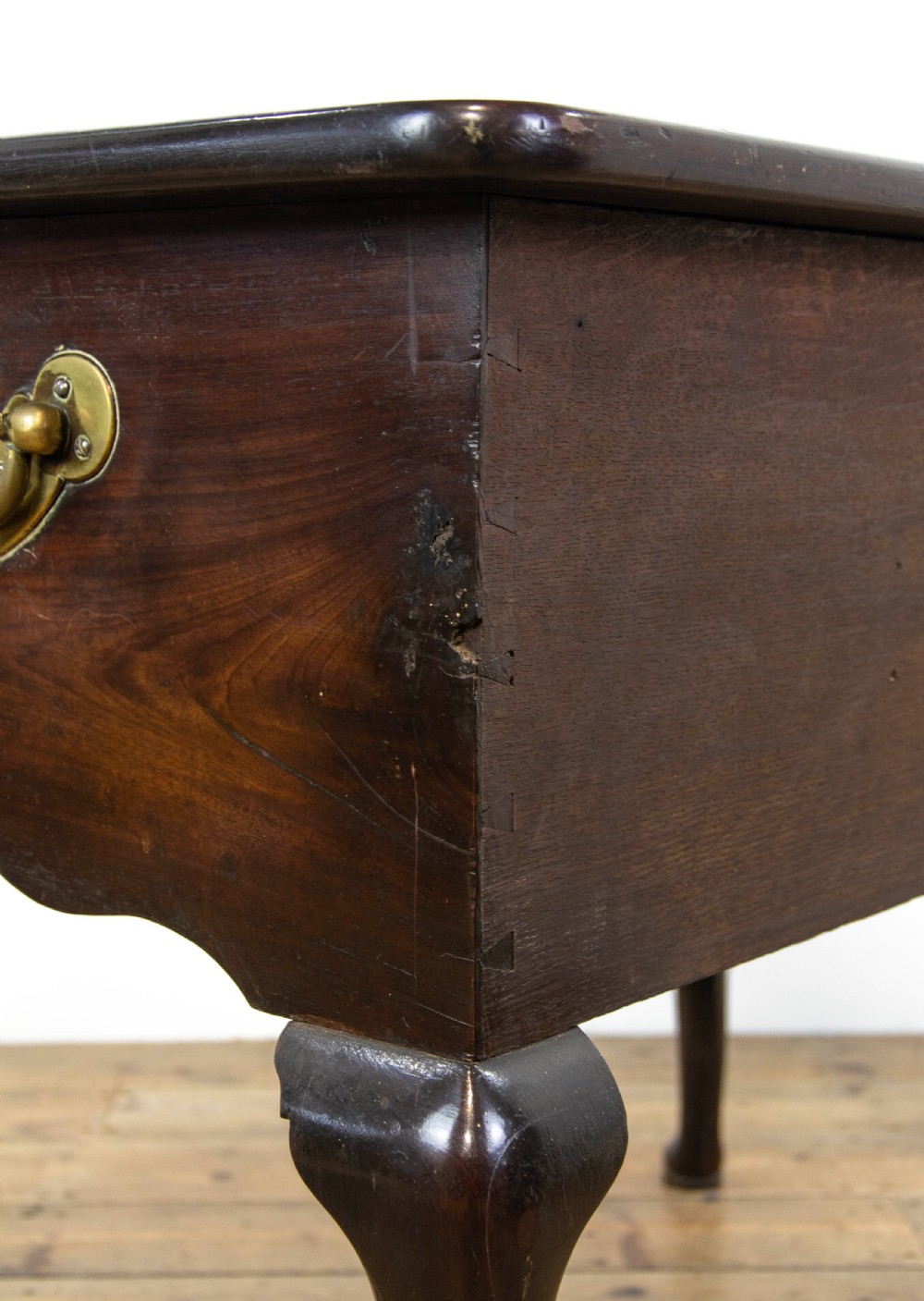 Antique Georgian Mahogany Lowboy Side Table View IX