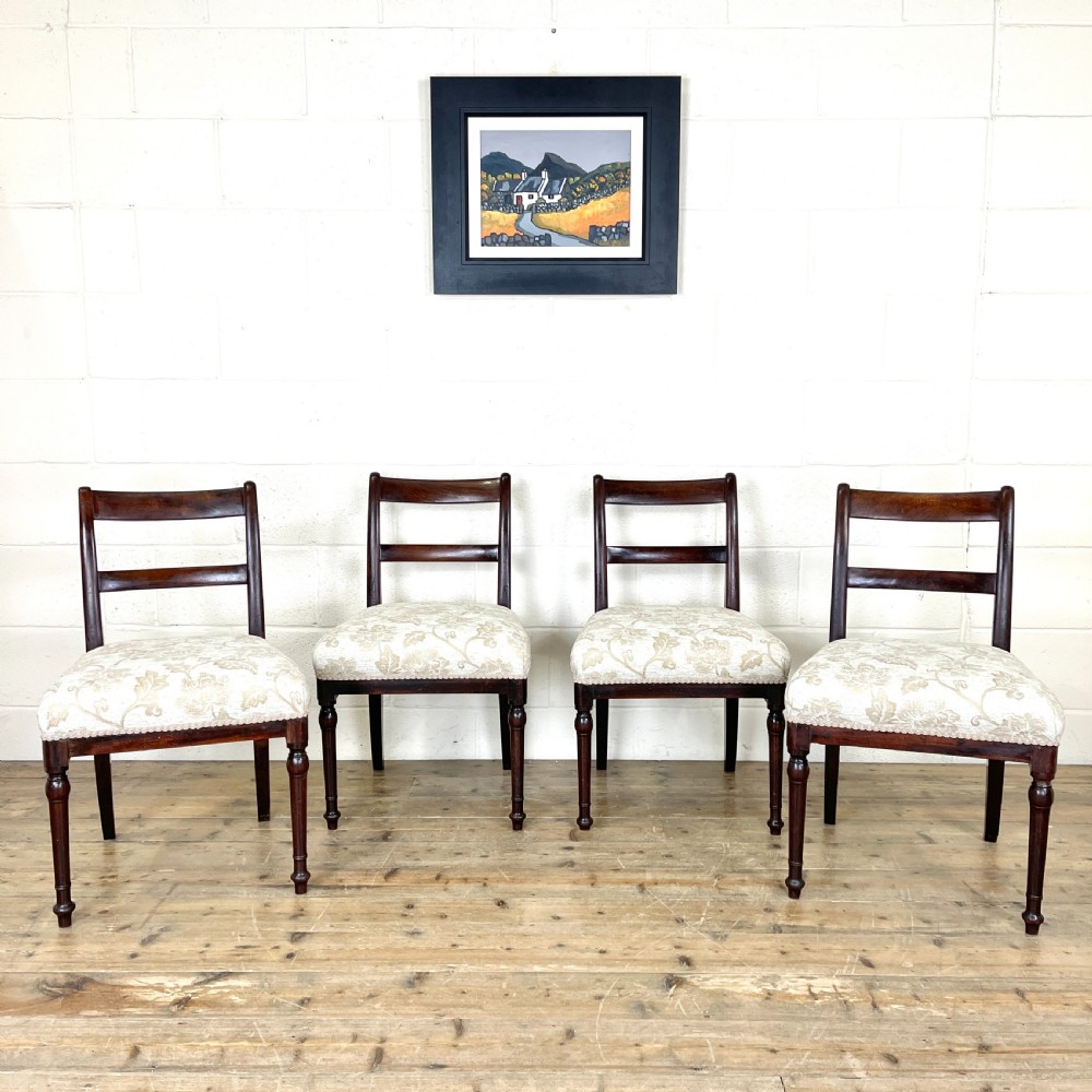 Set of Four Antique 19th Century Mahogany Dining Chairs