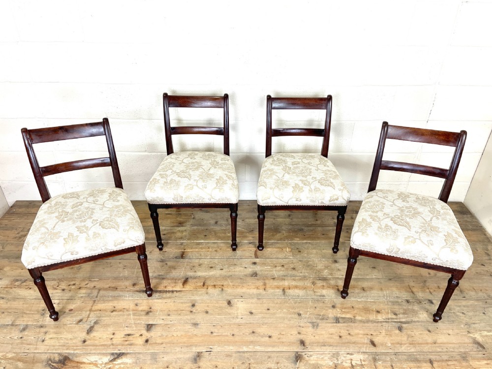 Set of Four Antique 19th Century Mahogany Dining Chairs View III