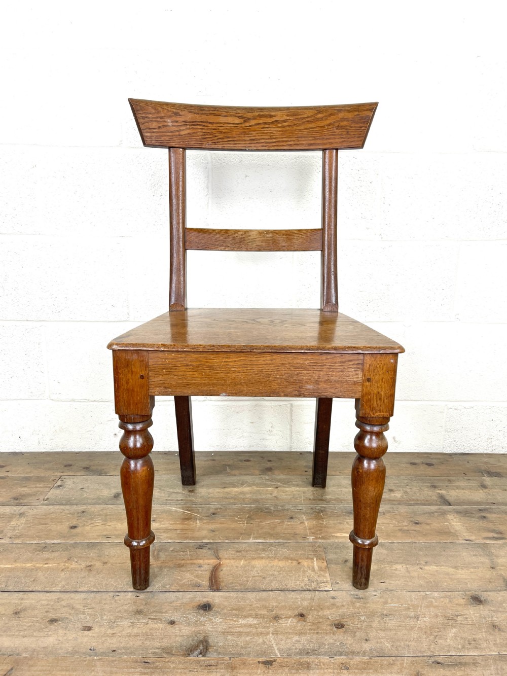 Pair of Antique 19th Century Oak Farmhouse Chairs View II