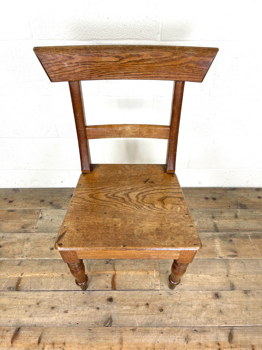 Pair of Antique 19th Century Oak Farmhouse Chairs View V